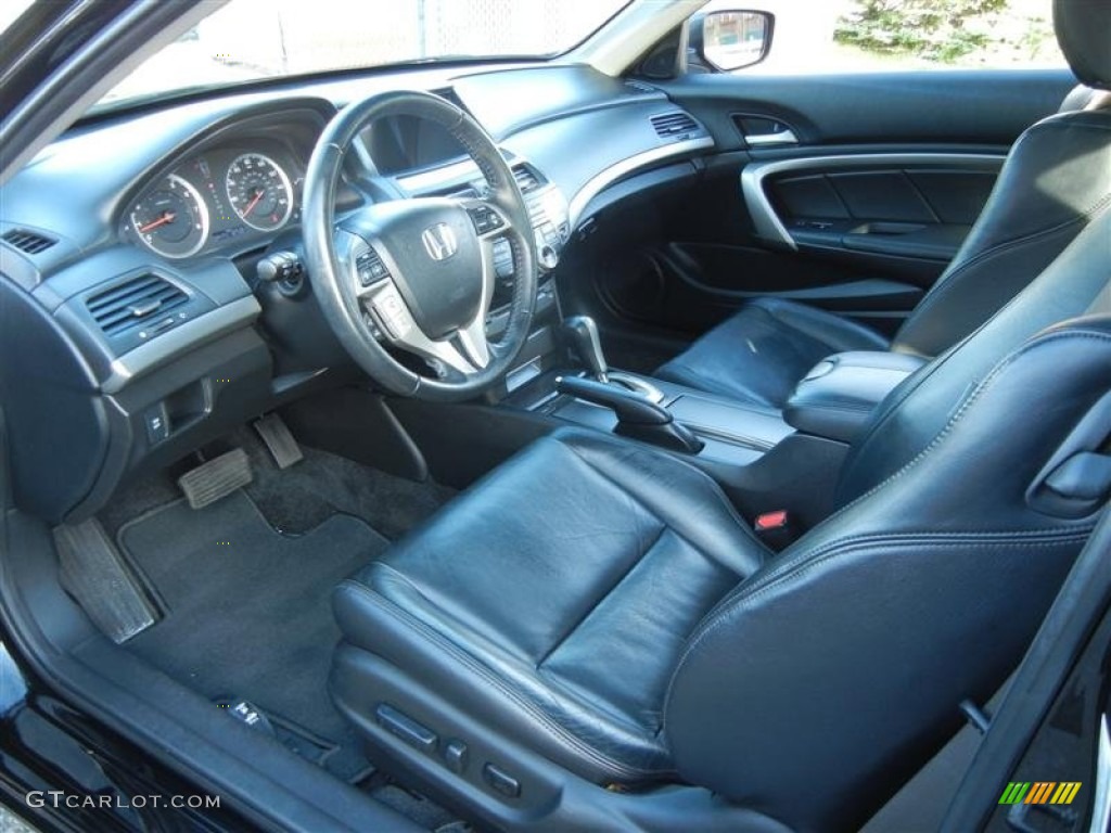 2009 Accord EX-L V6 Coupe - Crystal Black Pearl / Black photo #33