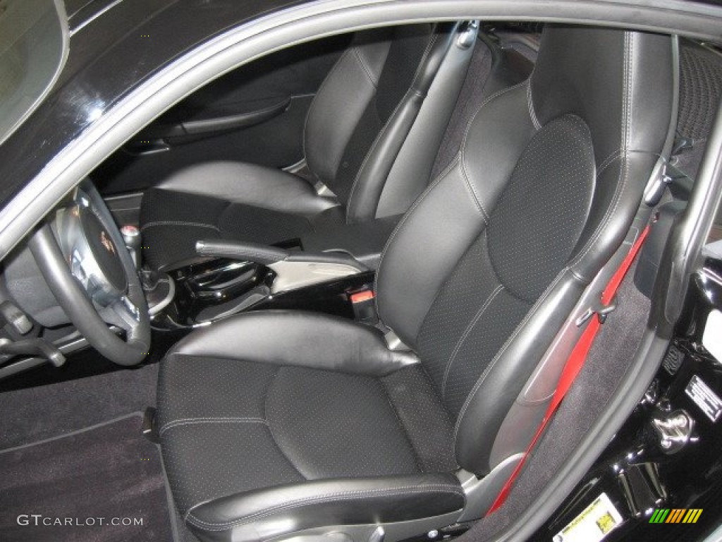 Black Interior 2012 Porsche Cayman R Photo #65429298