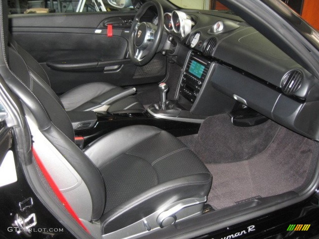 Black Interior 2012 Porsche Cayman R Photo #65429307