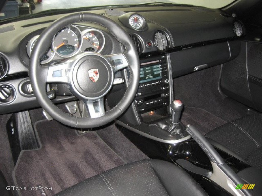 2012 Porsche Cayman R Black Dashboard Photo #65429325