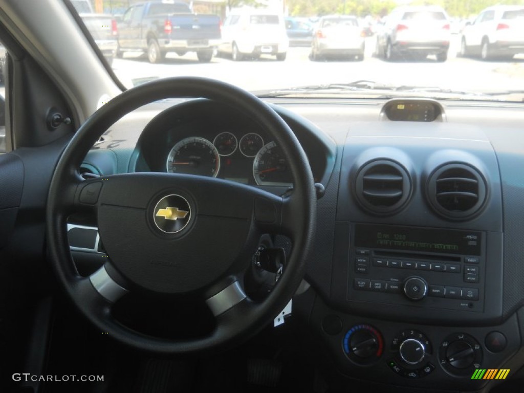 2010 Aveo LT Sedan - Black Granite / Charcoal photo #4
