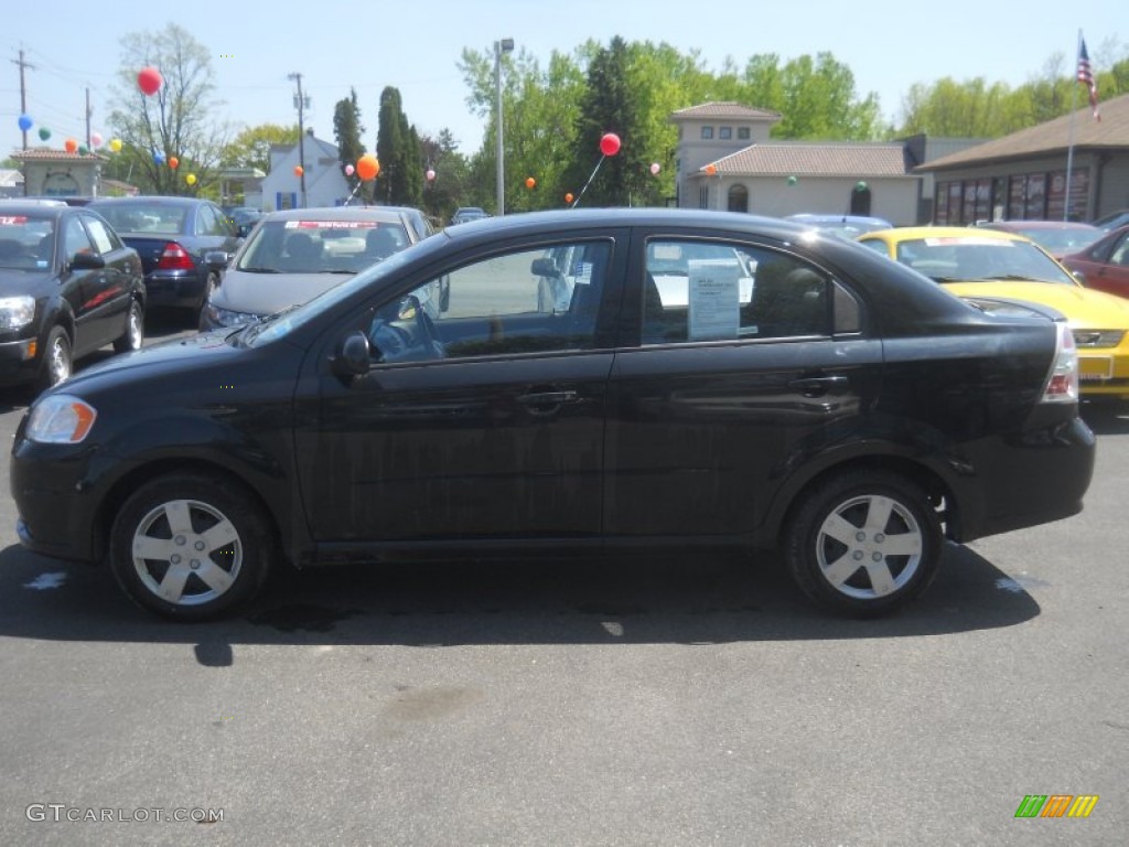 2010 Aveo LT Sedan - Black Granite / Charcoal photo #11