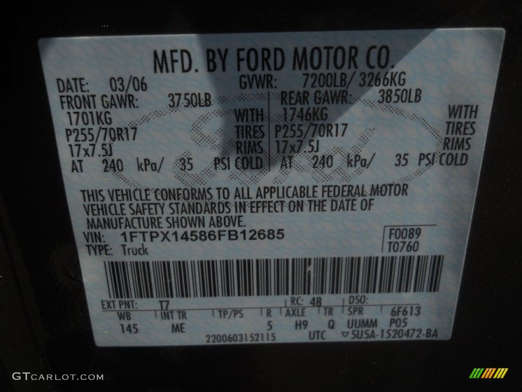 2006 F150 FX4 SuperCab 4x4 - Dark Shadow Grey Metallic / Medium/Dark Flint photo #17