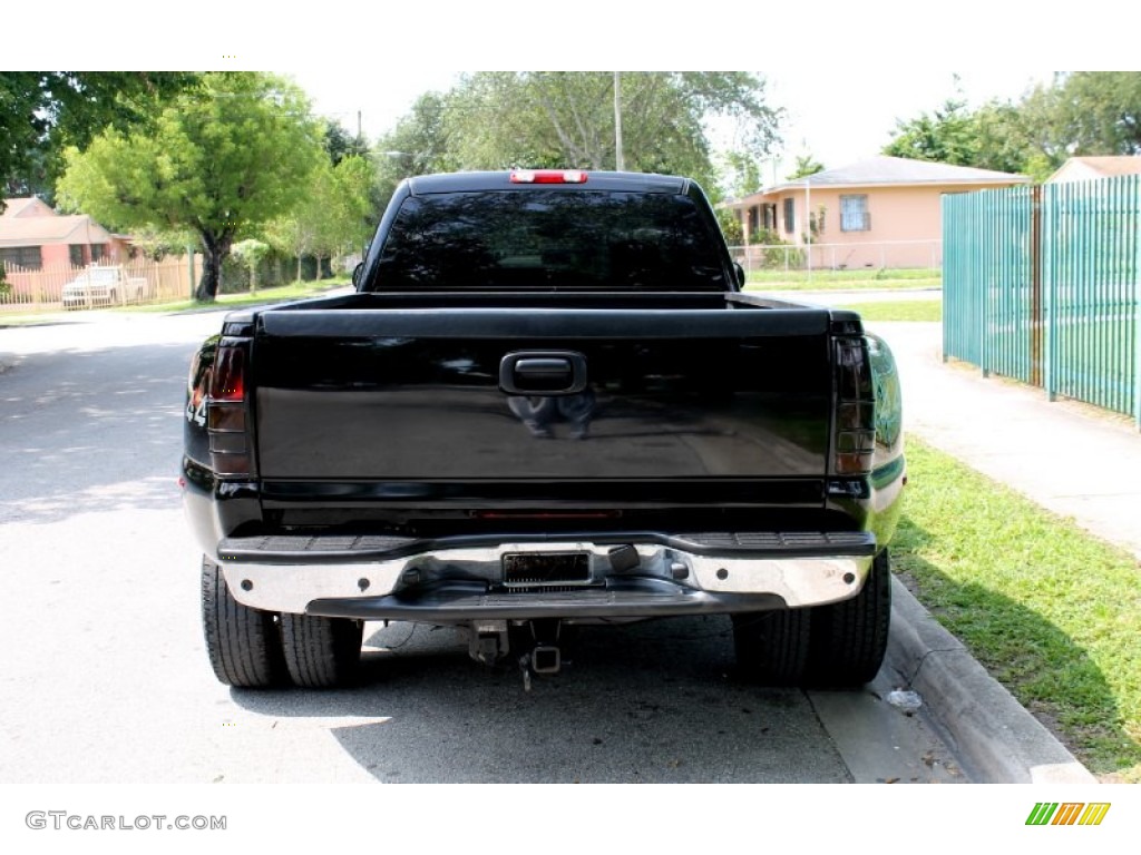 2006 Sierra 3500 SLT Crew Cab 4x4 Dually - Onyx Black / Neutral photo #12