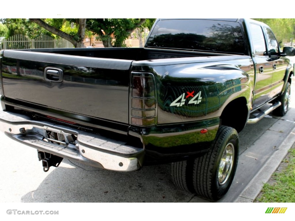 2006 Sierra 3500 SLT Crew Cab 4x4 Dually - Onyx Black / Neutral photo #14