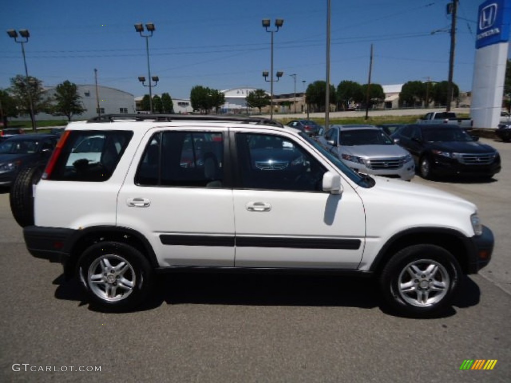 2001 CR-V EX 4WD - Taffeta White / Black Leather photo #6