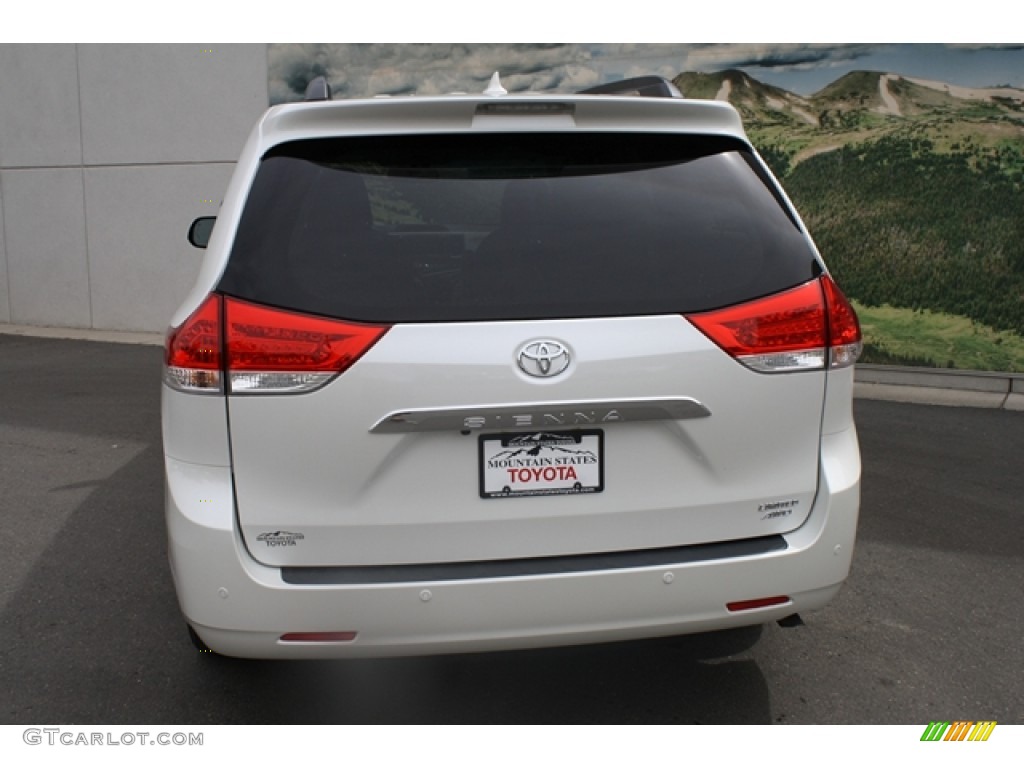 2012 Sienna Limited AWD - Blizzard White Pearl / Light Gray photo #4
