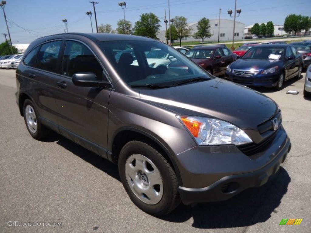 2009 CR-V LX 4WD - Urban Titanium Metallic / Black photo #7