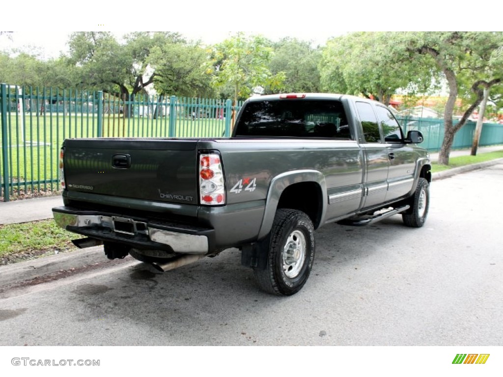 2001 Silverado 2500HD LS Extended Cab 4x4 - Medium Charcoal Gray Metallic / Graphite photo #10