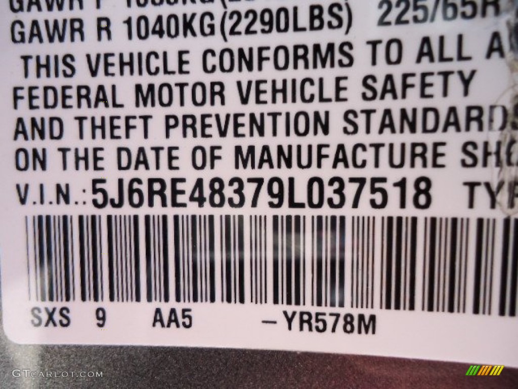 2009 CR-V LX 4WD - Urban Titanium Metallic / Black photo #16