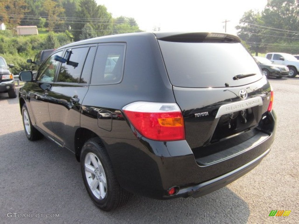 2009 Highlander V6 4WD - Black / Ash photo #4