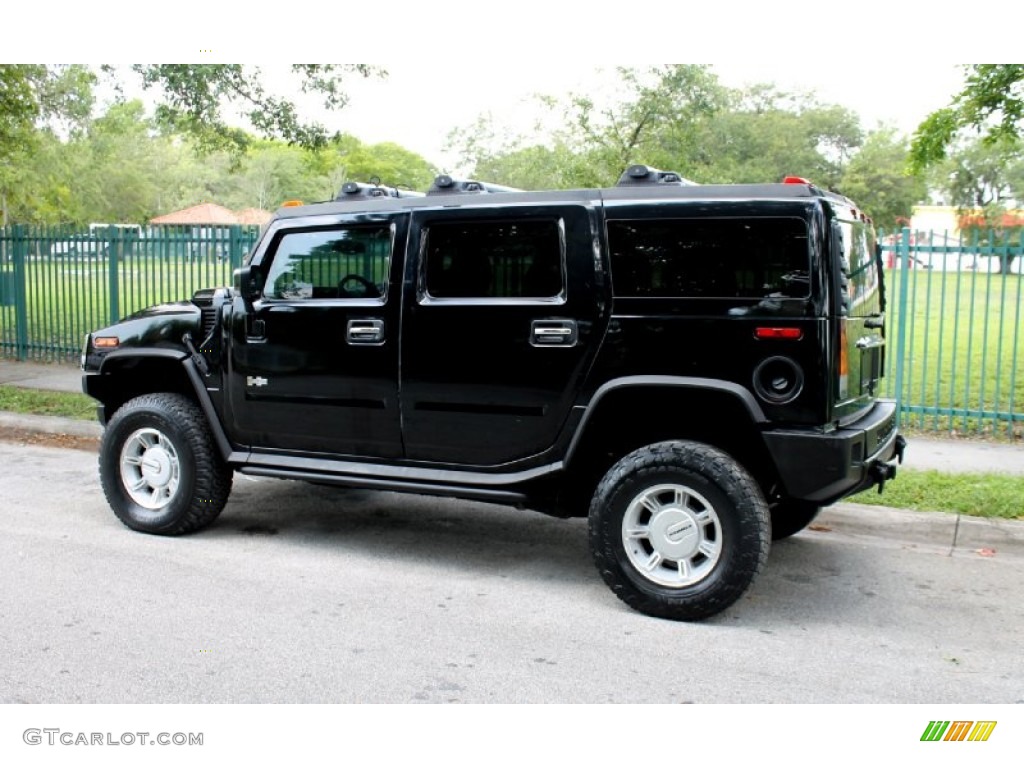 2003 H2 SUV - Black / Wheat photo #7