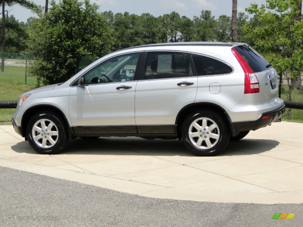 2009 CR-V EX - Alabaster Silver Metallic / Gray photo #7