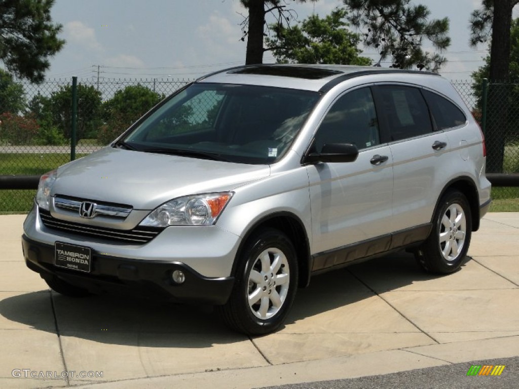 2009 CR-V EX - Alabaster Silver Metallic / Gray photo #10