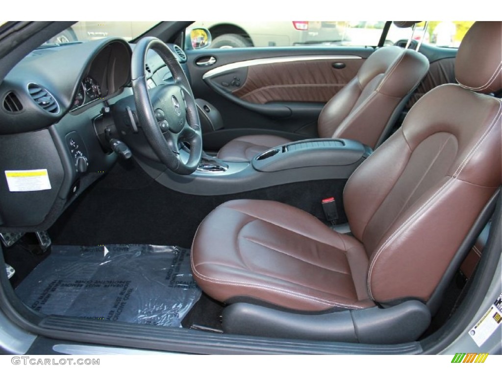 Tobacco Brown Interior 2009 Mercedes-Benz CLK 350 Coupe Photo #65434665