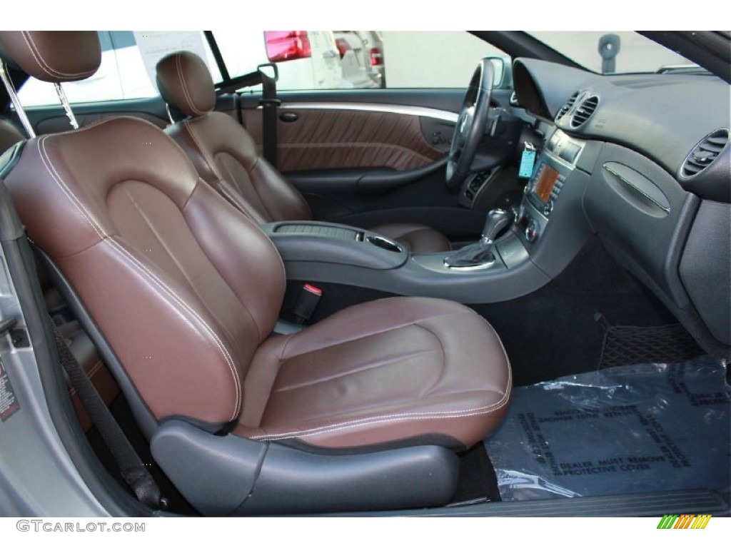 Tobacco Brown Interior 2009 Mercedes-Benz CLK 350 Coupe Photo #65434680