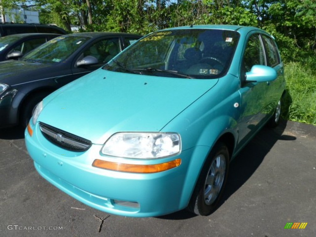 2005 Aveo LT Hatchback - Aqua Metallic / Gray photo #5