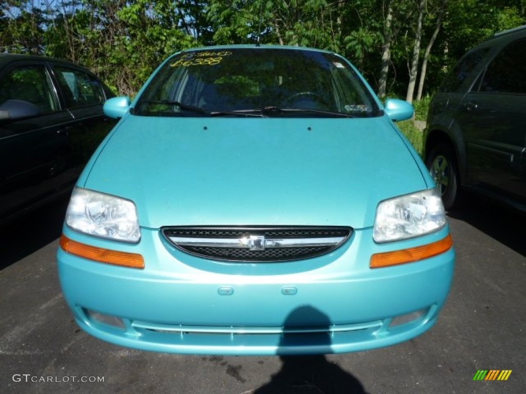 2005 Aveo LT Hatchback - Aqua Metallic / Gray photo #6