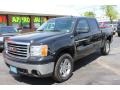 2008 Onyx Black GMC Sierra 1500 SLT Crew Cab 4x4  photo #1