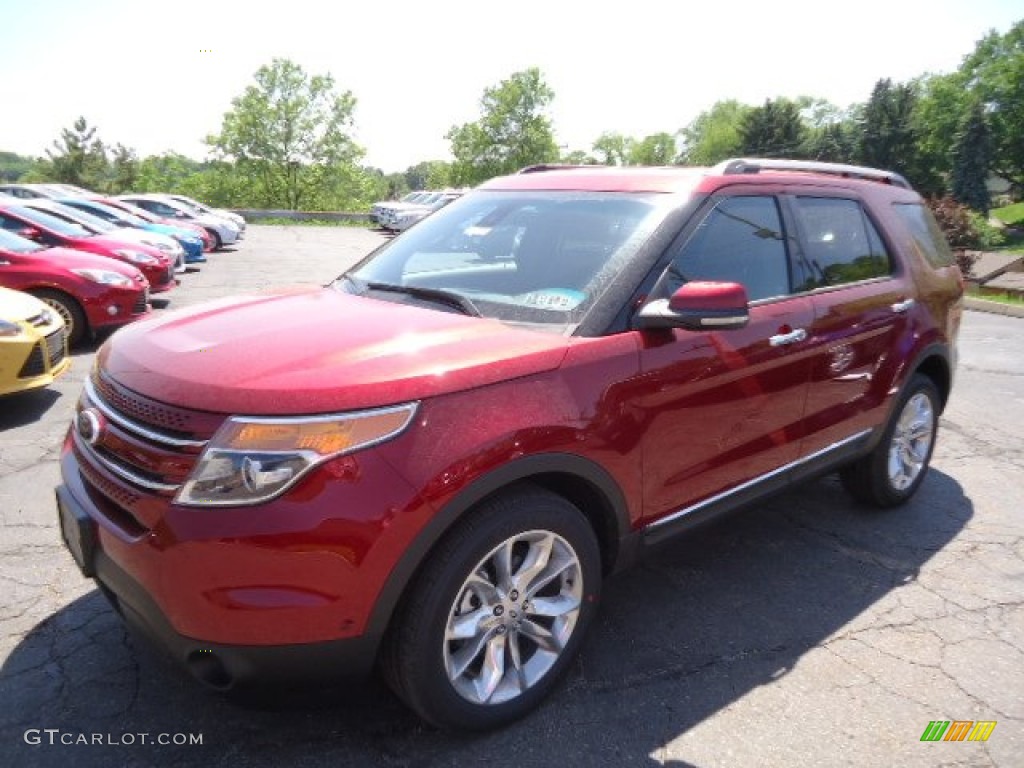 2013 Explorer Limited 4WD - Ruby Red Metallic / Charcoal Black photo #5