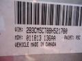PSC: Billett Silver Metallic 2011 Dodge Charger R/T AWD Color Code