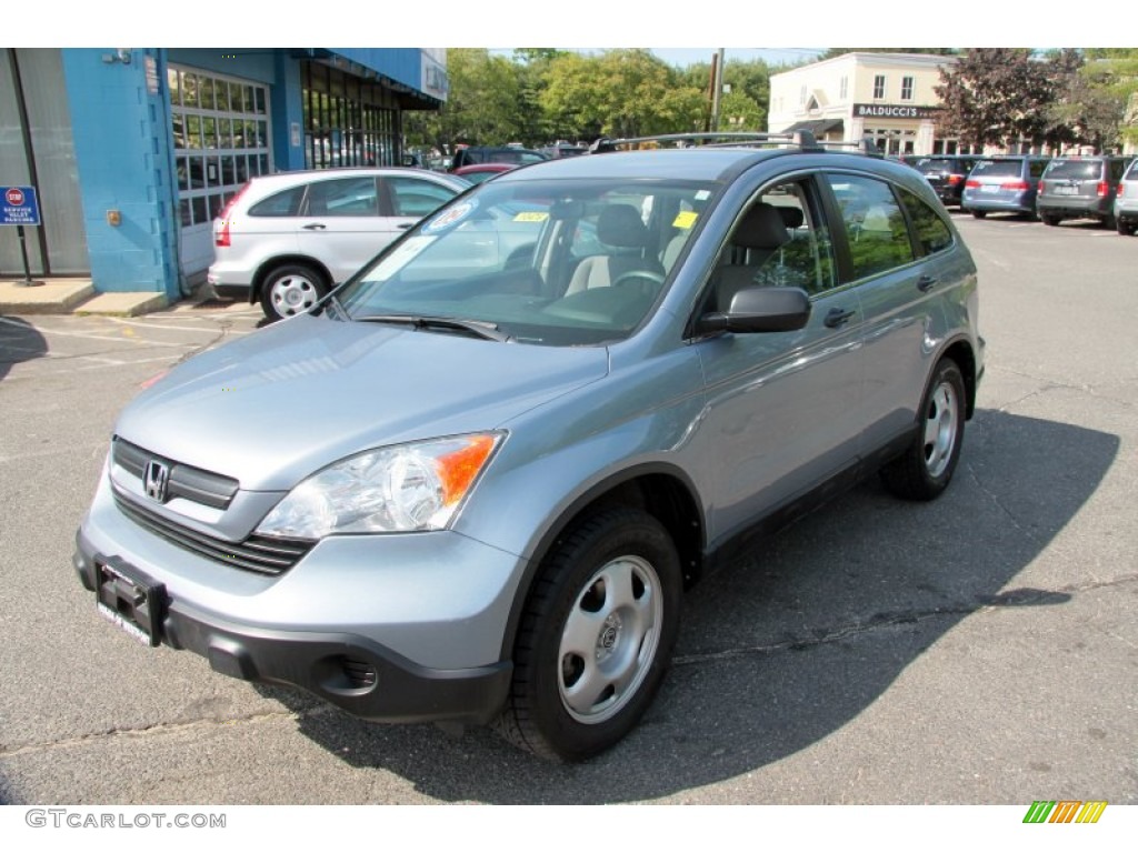 2009 CR-V LX 4WD - Glacier Blue Metallic / Gray photo #2