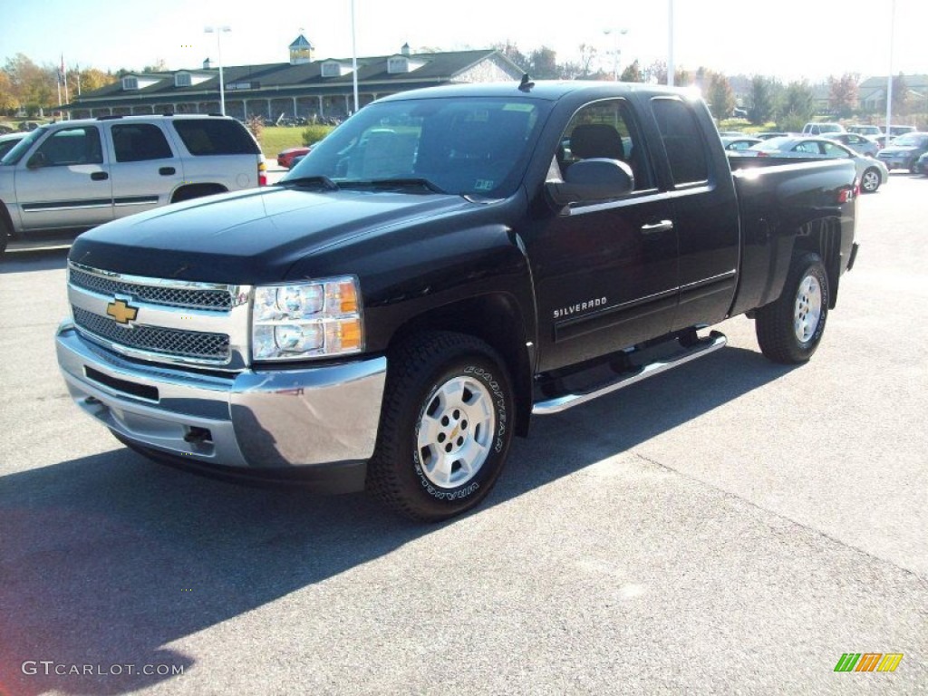 2012 Silverado 1500 LT Extended Cab 4x4 - Black / Ebony photo #10