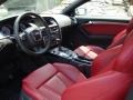 Magma Red Silk Nappa Leather Interior Photo for 2010 Audi S5 #65449222