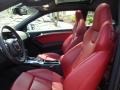 Magma Red Silk Nappa Leather Interior Photo for 2010 Audi S5 #65449233