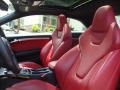 Magma Red Silk Nappa Leather Interior Photo for 2010 Audi S5 #65449243