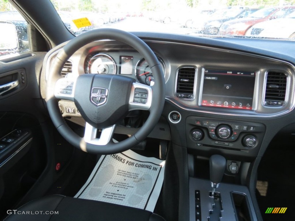 2012 Charger R/T Road and Track - Pitch Black / Black photo #11