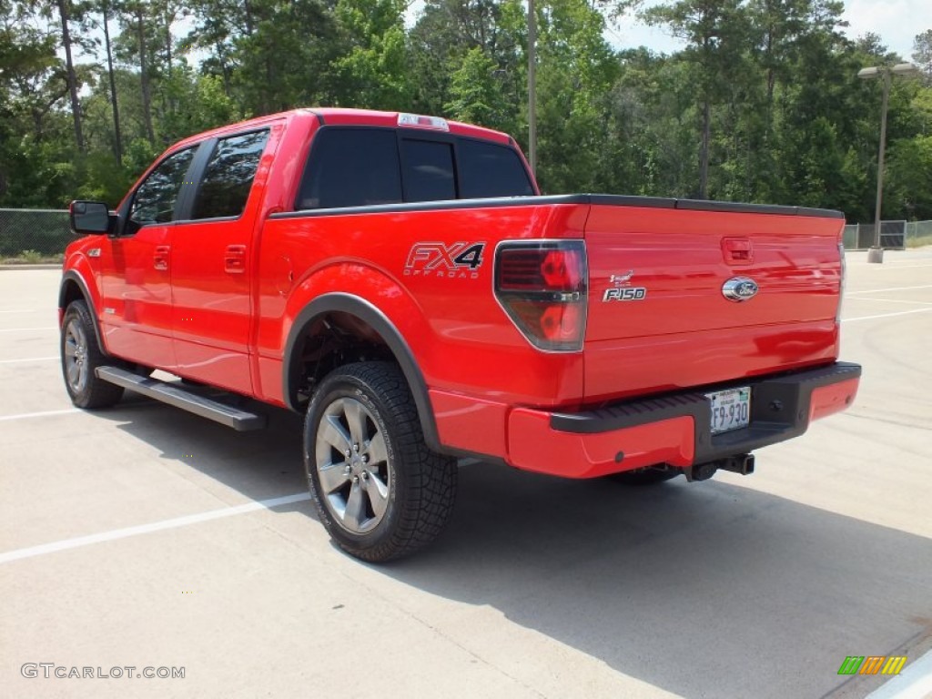 2012 F150 FX4 SuperCrew 4x4 - Race Red / Black photo #7