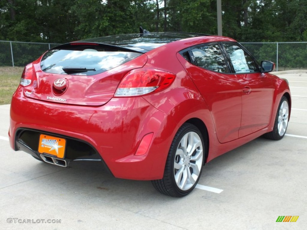 2012 Veloster  - Boston Red / Gray photo #5