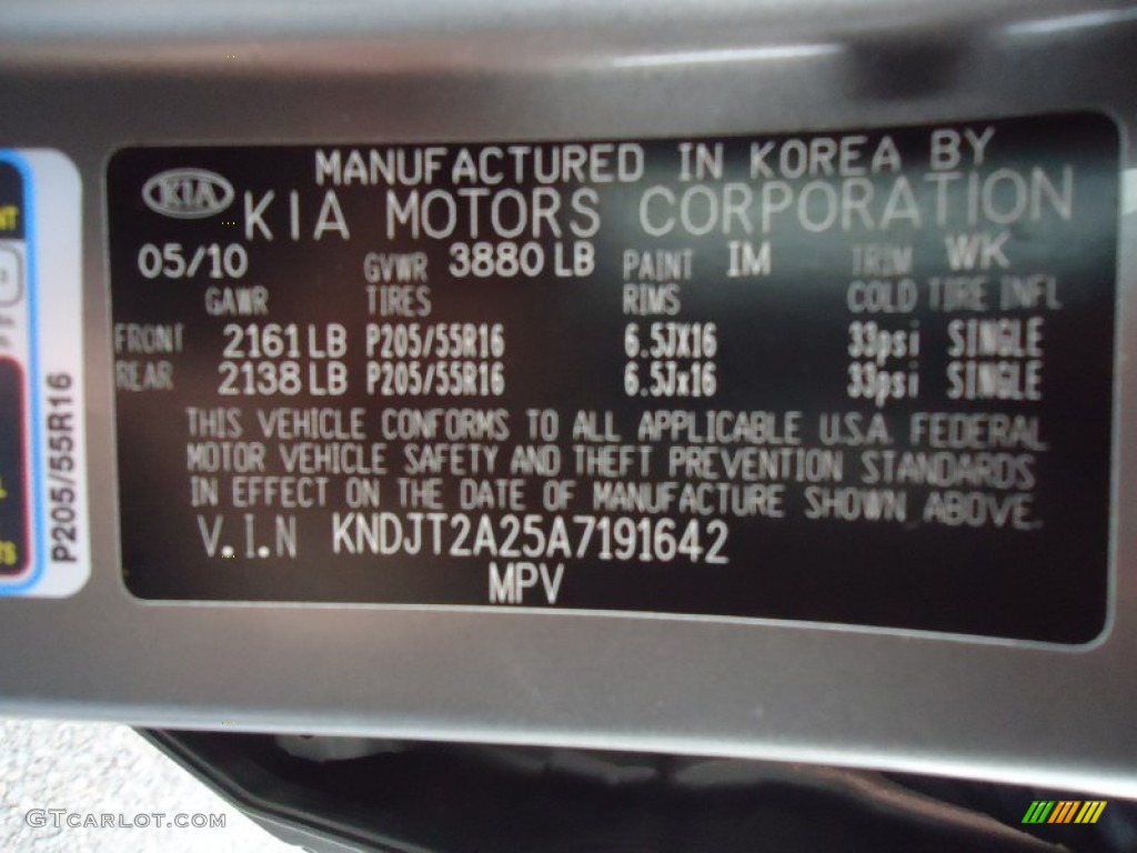 2010 Soul Color Code IM for Titanium Gray Photo #65451019