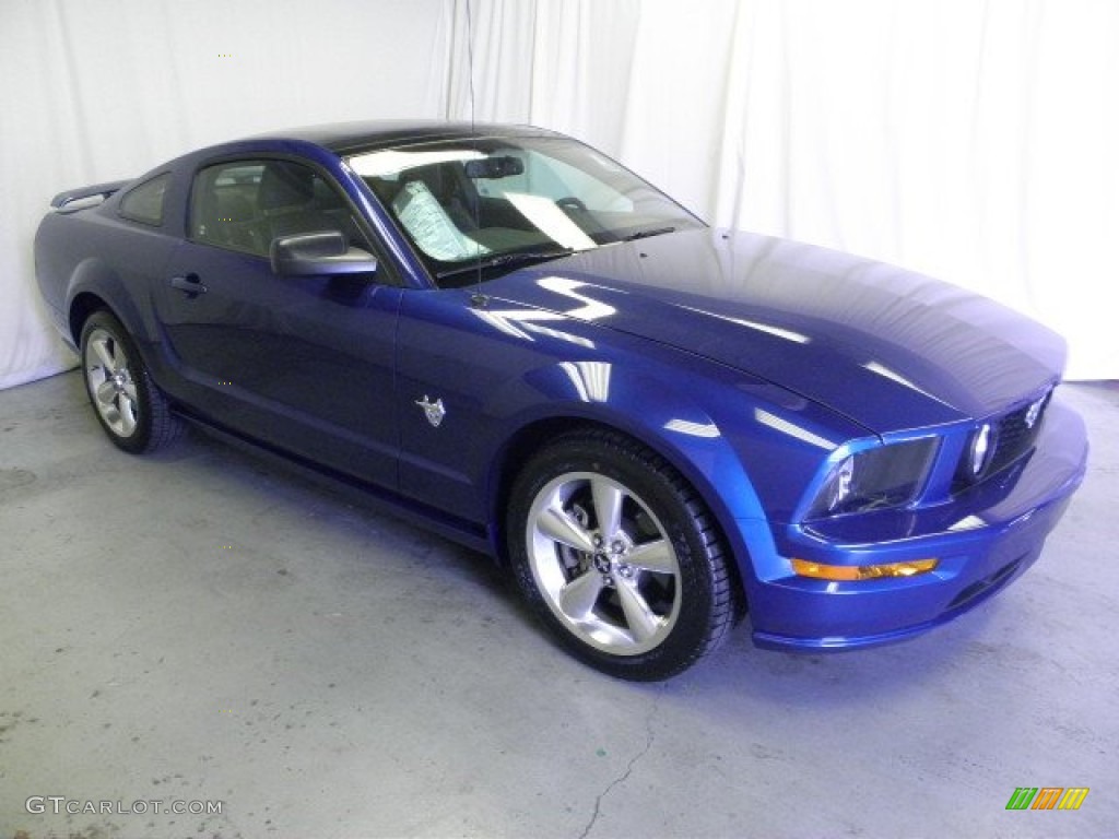 2009 Mustang GT Premium Coupe - Vista Blue Metallic / Dark Charcoal photo #1