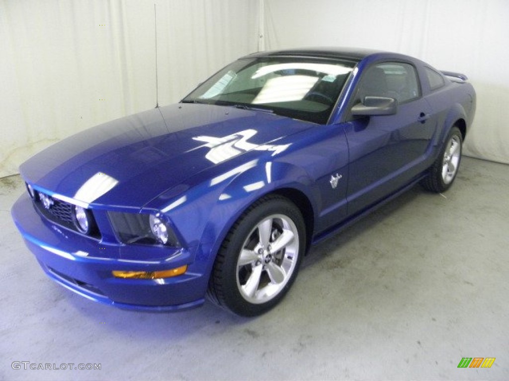 2009 Mustang GT Premium Coupe - Vista Blue Metallic / Dark Charcoal photo #3