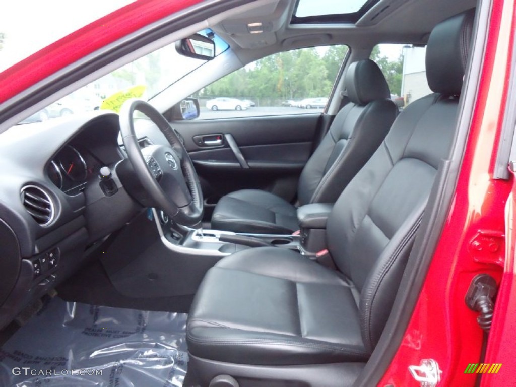 Black Interior 2008 Mazda MAZDA6 s Grand Touring Sedan Photo #65452503