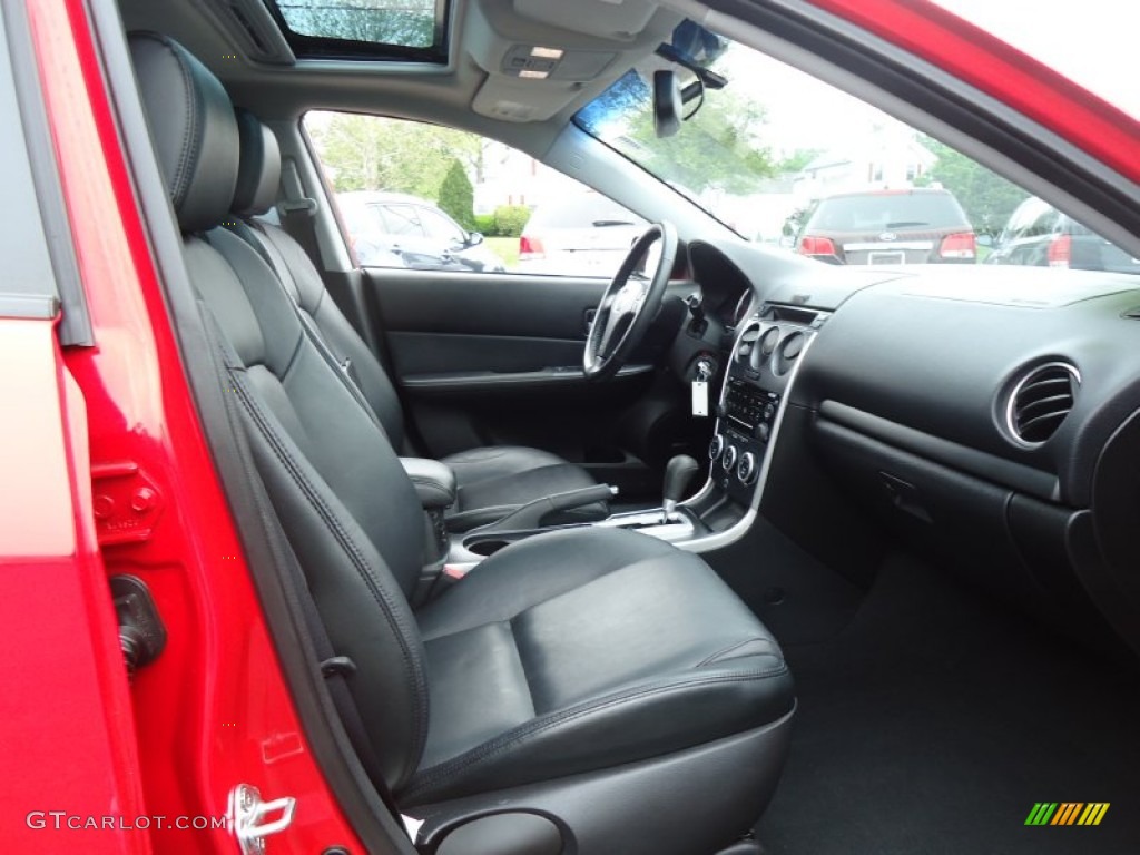 Black Interior 2008 Mazda MAZDA6 s Grand Touring Sedan Photo #65452525