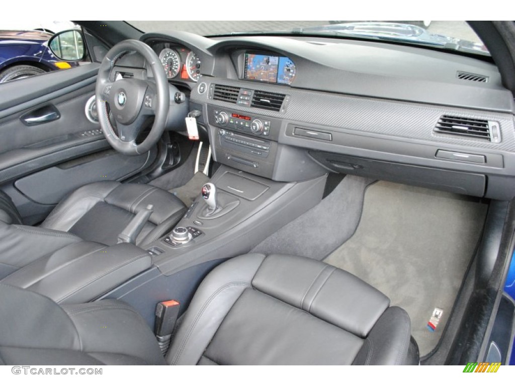 2009 BMW M3 Convertible Black Novillo Leather Dashboard Photo #65453305