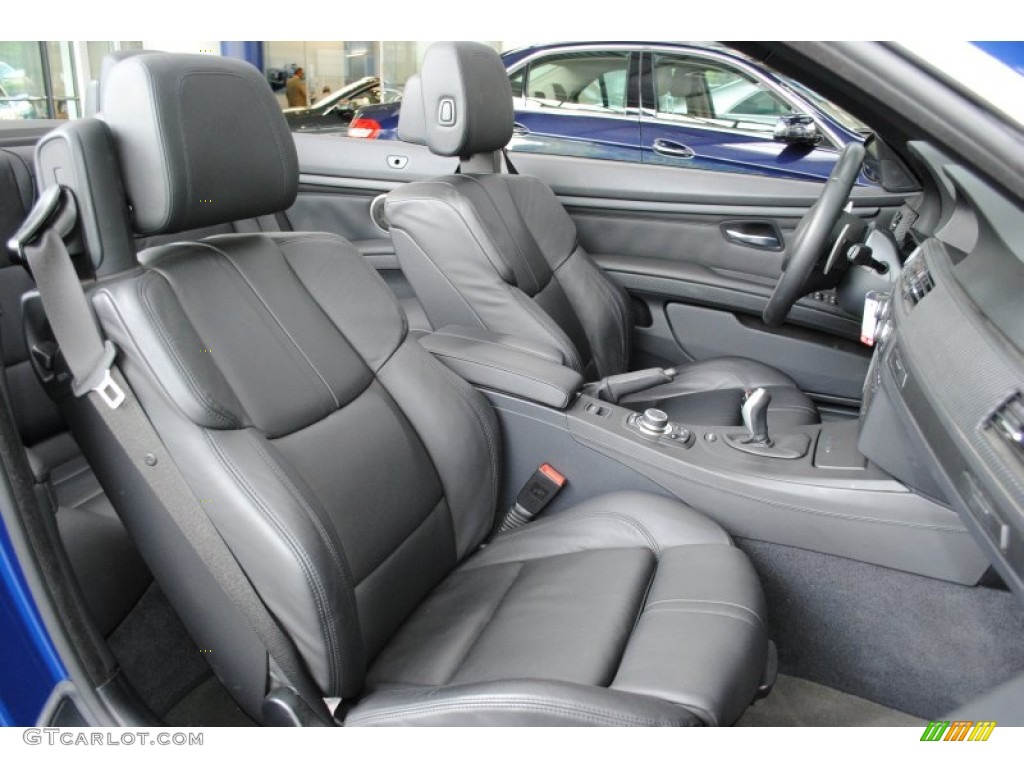 Black Novillo Leather Interior 2009 BMW M3 Convertible Photo #65453311