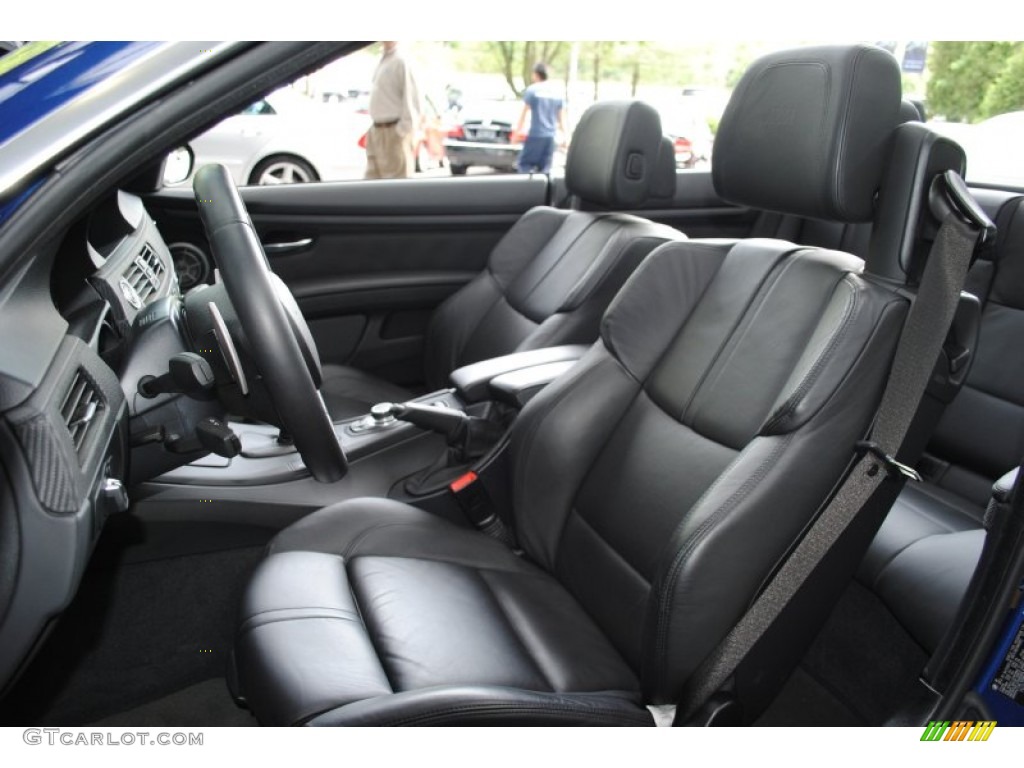 Black Novillo Leather Interior 2009 BMW M3 Convertible Photo #65453323