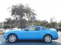 2012 Grabber Blue Ford Mustang V6 Coupe  photo #2