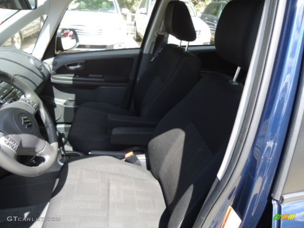 2010 SX4 Crossover AWD - Deep Sea Blue Metallic / Black photo #8