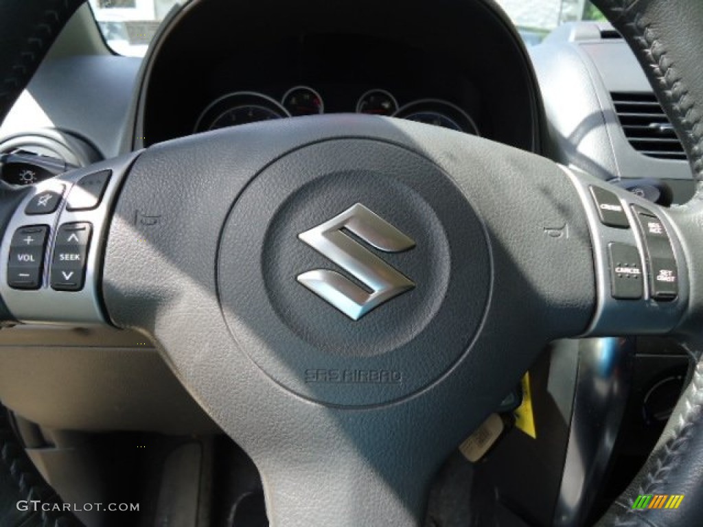 2010 SX4 Crossover AWD - Deep Sea Blue Metallic / Black photo #13