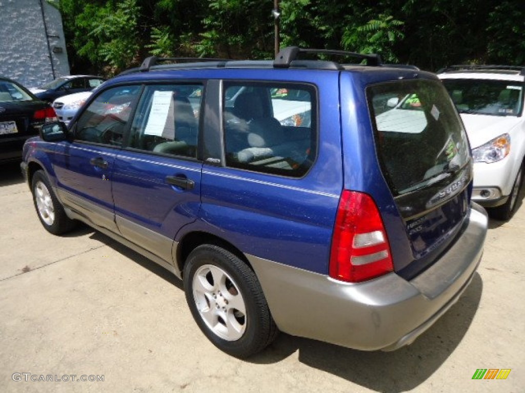 2003 Forester 2.5 XS - Pacifica Blue Metallic / Gray photo #2