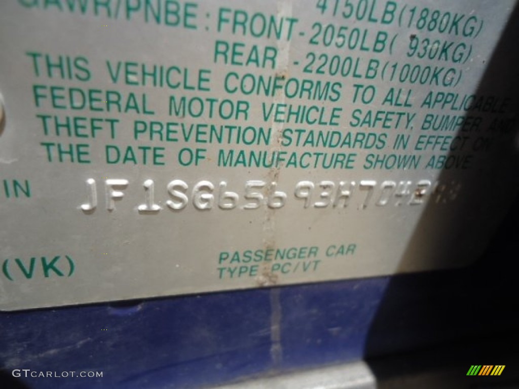 2003 Forester 2.5 XS - Pacifica Blue Metallic / Gray photo #12