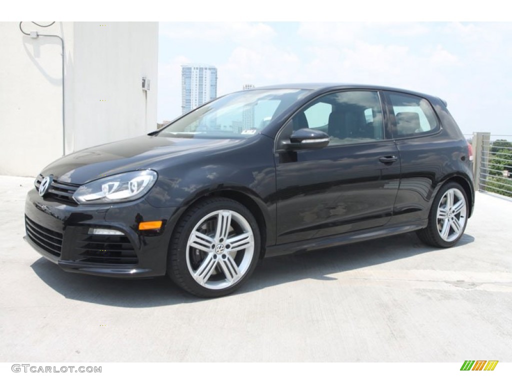 Deep Black Pearl Metallic 2012 Volkswagen Golf R 2 Door 4Motion Exterior Photo #65455489