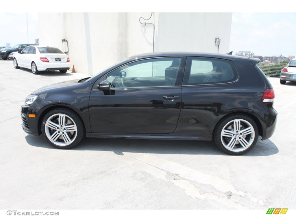 Deep Black Pearl Metallic 2012 Volkswagen Golf R 2 Door 4Motion Exterior Photo #65455516