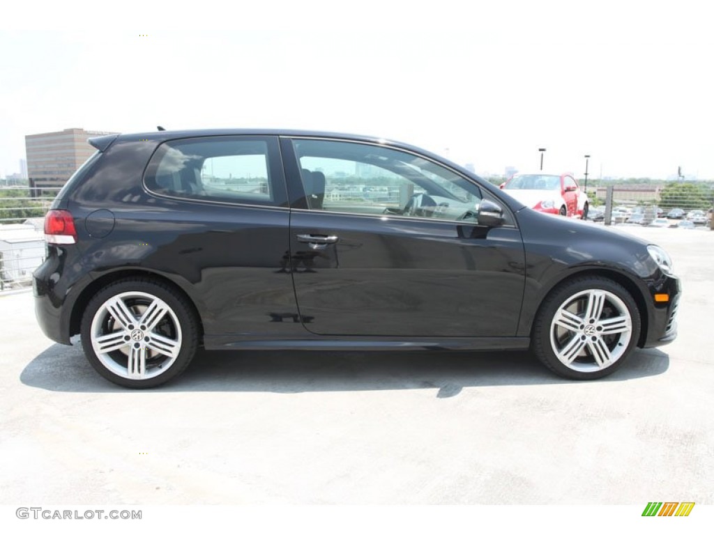 Deep Black Pearl Metallic 2012 Volkswagen Golf R 2 Door 4Motion Exterior Photo #65455552