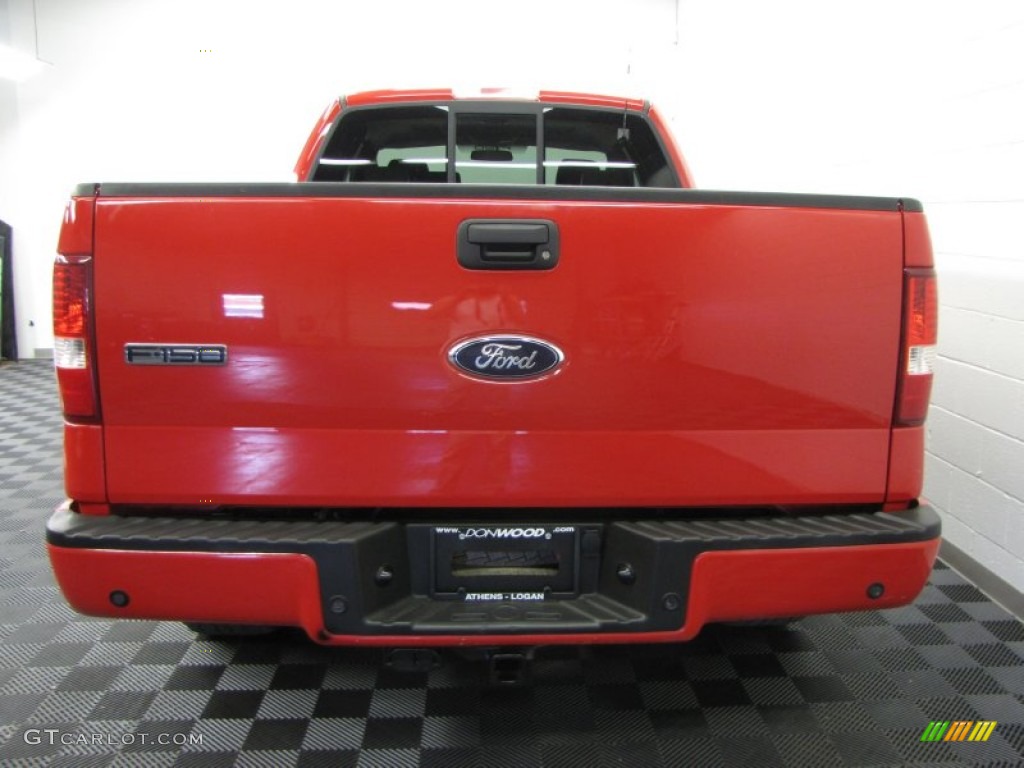 2008 F150 FX4 SuperCab 4x4 - Bright Red / Black/Medium Flint photo #3